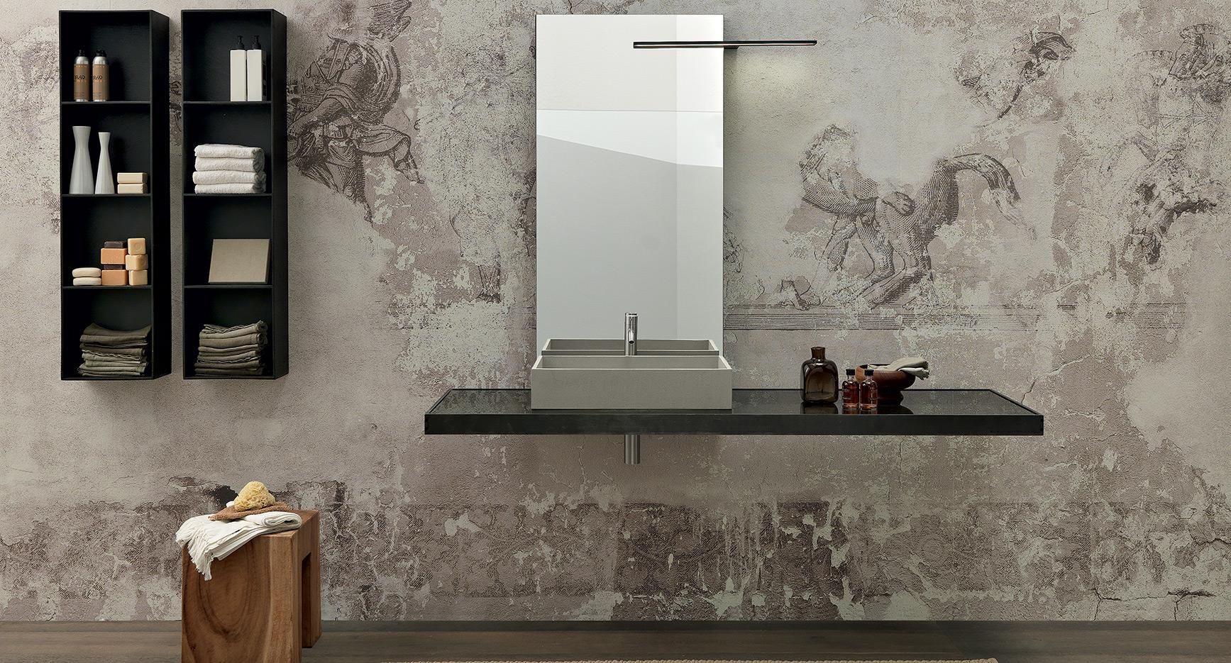 modulnova-bath-surf-collection-smoked-glas-and-raw-metal-with-cement-ressin-zink-front